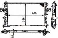 Купить Behr hella радиатор воды opel astra g delvan 2.0, фото thumb