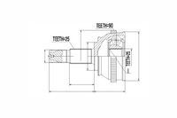 фото thumb №1, Шарнир наружный fiat tempra -96 lanci