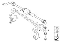 Bmw e60 e61 e63 стабілізатор задній dynamic drive тяга активний задній 6760166 Зі Шроту, фото thumb
