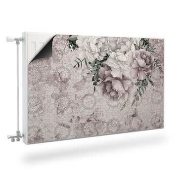 Mata MAGNETYCZNA Peonie Kwiaty Styl Retro 80x60