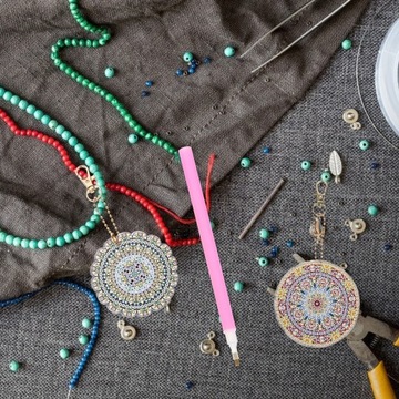 1 комплект DIY алмазный брелок для ключей ni