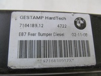 фото thumb №8, Bmw 1 e81 e87 04-11 балка усилитель бампера задняя заднего c412