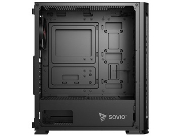 Компьютерный корпус Midi Tower ATX SAVIO Shadow X2 со стеклянным сетчатым вентилятором 4x120 мм