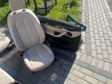 фото thumb №12, Сиденья обшивки диван bmw x1 f48 skura бежево-серый