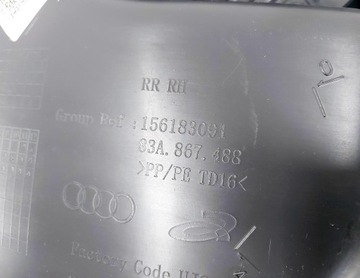 фото thumb №9, Audi q3 83a 3f 20r. боковина оббивка двері правий зад 83a867488