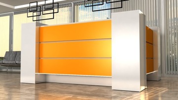 Стойка ресепшн R43 LED 250х200см с подсветкой