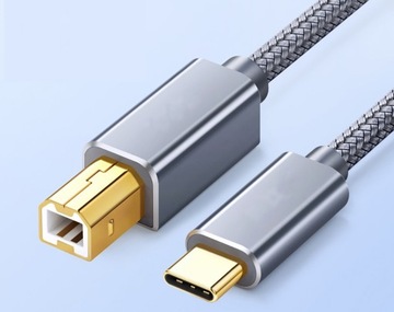 Кабель USB C — ПРИНТЕР USB тип C — USB B, 1 м QGeeM