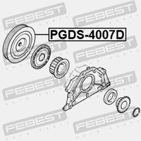 фото thumb №13, Febest pgds-4007d колесо пасове, wał колінчастий