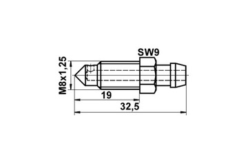 фото thumb №13, Воздухоотводчик ham. 9x32,4 m8x1,25 ate 24.3518-0011.1