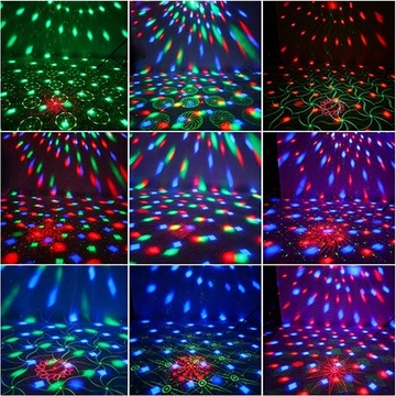 ПРОЕКТОР DISCO BALL, СВЕТОДИОДНЫЙ ОТРАЖАТЕЛЬ RGB