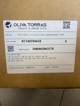 Кронштейн компрессора, Кронштейн Oliva Torras IVECO Daily 2.3L KC18070465E