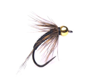Black Body Nymph Partridge Hackle Przynęta muchowa z wolframem Flytier