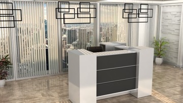 Стойка ресепшн R43 LED 200х150см с подсветкой