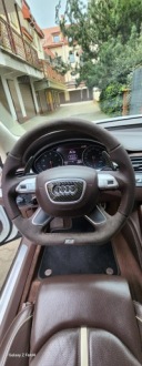 фото thumb №13, Руль audi a8d4 a6c7 q3 q5 срезанная модификации коричневая