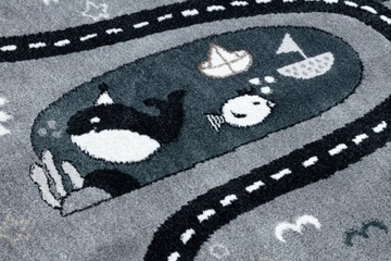 Ковер FUN ROUTE 240х330 с улицами и улицами животных