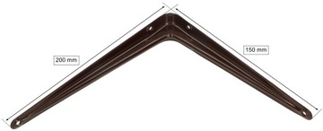 10X УГЛОВАЯ ПОДДЕРЖКА ПОЛКИ 200X150MM