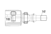 фото thumb №4, Npw-ns-063 nty шарнір внутрішній nissan xtrail 2.5 4wd 07-, rogue 07-, ren