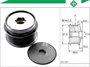 фото thumb №2, Зчеплення jednokierunkowe генератора [ina]