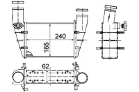 Hella интеркулер vw a4 passat 1,9tdi 95- hella Цена, фото thumb