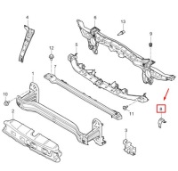 фото thumb №9, Porsche cayenne 92a передній ліве бампер кронштейн 95850512500 оригінальна запчастина