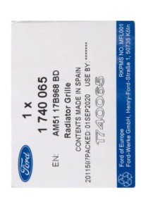 Решітка радіатора решітка радіатора бампера перед ford c-max mk2 2010-15 1740065 _ am51-17b968-bd Доставка, фото thumb