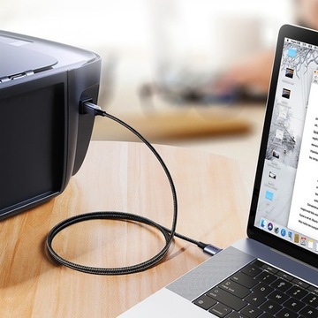 КАБЕЛЬ UGREEN STRONG USB 2.0 A TO USB-B ДЛЯ ПРИНТЕРА СКАНЕР ОПЛОТ 5М