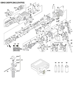 Подшипник ударной дрели BOSCH GBH2-26DFR 703