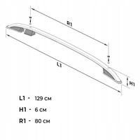 фото thumb №8, Рейлінги дахові багажник do mitsubishi l200 v 2015-2022