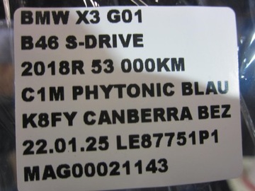 фото thumb №9, Bmw x3 g01 x4 dekor консоли средней защита dąb тёмный 6822047 51166822047