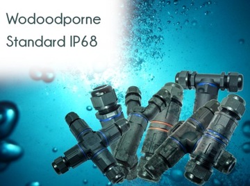 РАЗЪЕМ IP68 Водонепроницаемый КАБЕЛЬНОЕ СОЕДИНЕНИЕ REPO 3P ТРОЙНИК