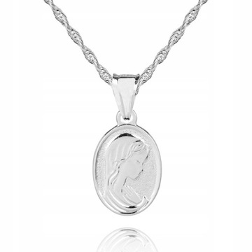 ! 925 Серебряная католическая медаль 925 1,4 г 2,5 см M38