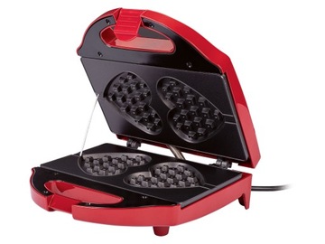 Gofrownica Giles & Posner Serce Czerwony 750 W