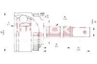 фото thumb №1, Kamoka шарнір привідний zew. opel corsa c 00- kamo