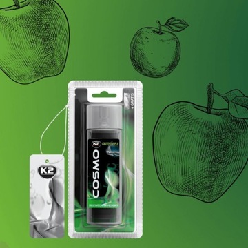 K2 COSMO ZIELONE JABŁKO ODŚWIEŻACZ DO AUTA 50 ML