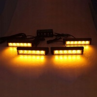 4x фари попереджувальні stroboskop pomoc евакуатор led 12v водонепроникний ip67 Зі Шроту, фото thumb