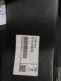 фото thumb №9, Bmw x1 f48 кронштейн противотуманной фары левый перед направляющая