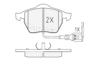 фото thumb №2, Гальмівні колодки гальмівні vw перед bora golf new beetle 98-