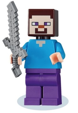 LEGO Minecraft Фигурка Стив Меч 21113 min009