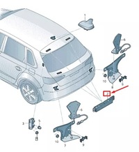 фото thumb №1, Audi rs3 left upper антенна усилитель 8v4035225e