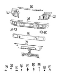 фото thumb №10, Бампер перед передний оболочка eu. wrangler jl 2018