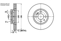фото thumb №1, Тормозные диски тормозные 2szt. alfa romeo mito citroen nem