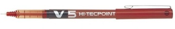 УЛЬТРАТОНКИЙ ШАРОВОЙ ПЕНТЕР - PILOT V5 HI-TECPOINT 0.5 - КРАСНЫЙ