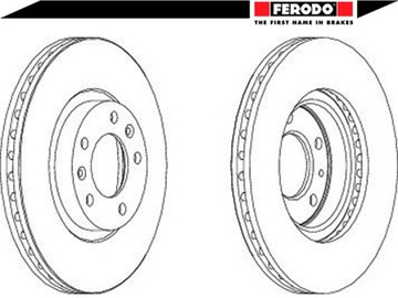 фото thumb №2, Комплект диск тормозных [ferodo]