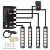 4x фари попереджувальні stroboskop pomoc евакуатор led 12v водонепроникний ip67 в Україні, фото thumb