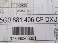 фото thumb №9, Golf r gti 15-17 обшивка сидіння сидіння перед nappa карбон 5g0881406cf