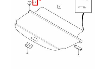 фото thumb №8, Volvo v50 верхня кришка багажника кнопка нова оригінальна 39853028