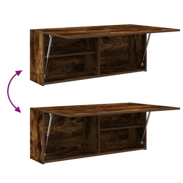 фото thumb №8, Vidaxl настенный szafka łazienkowa, тонированный dąb, 100x25x40 cm