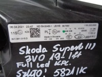 Фара левая skoda superb 3 3v 19- рестайлинг  full led с Разборки, фото thumb