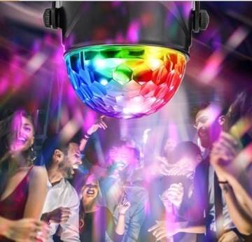 СВЕТОДИОДНЫЙ ПРОЕКТОР DISCO BALL RGB ДЛЯ ВЕЧЕРИНКИ ЛАЗЕР + ПУЛЬТ ДИСТАНЦИОННОГО УПРАВЛЕНИЯ