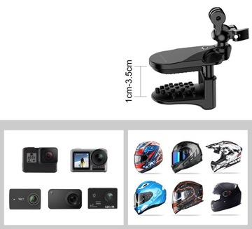 Uchwyt Kask Motor Motocykl do GoPro Hero 13 12 11 MINI 10 9 8 7 6 5 4 MAX